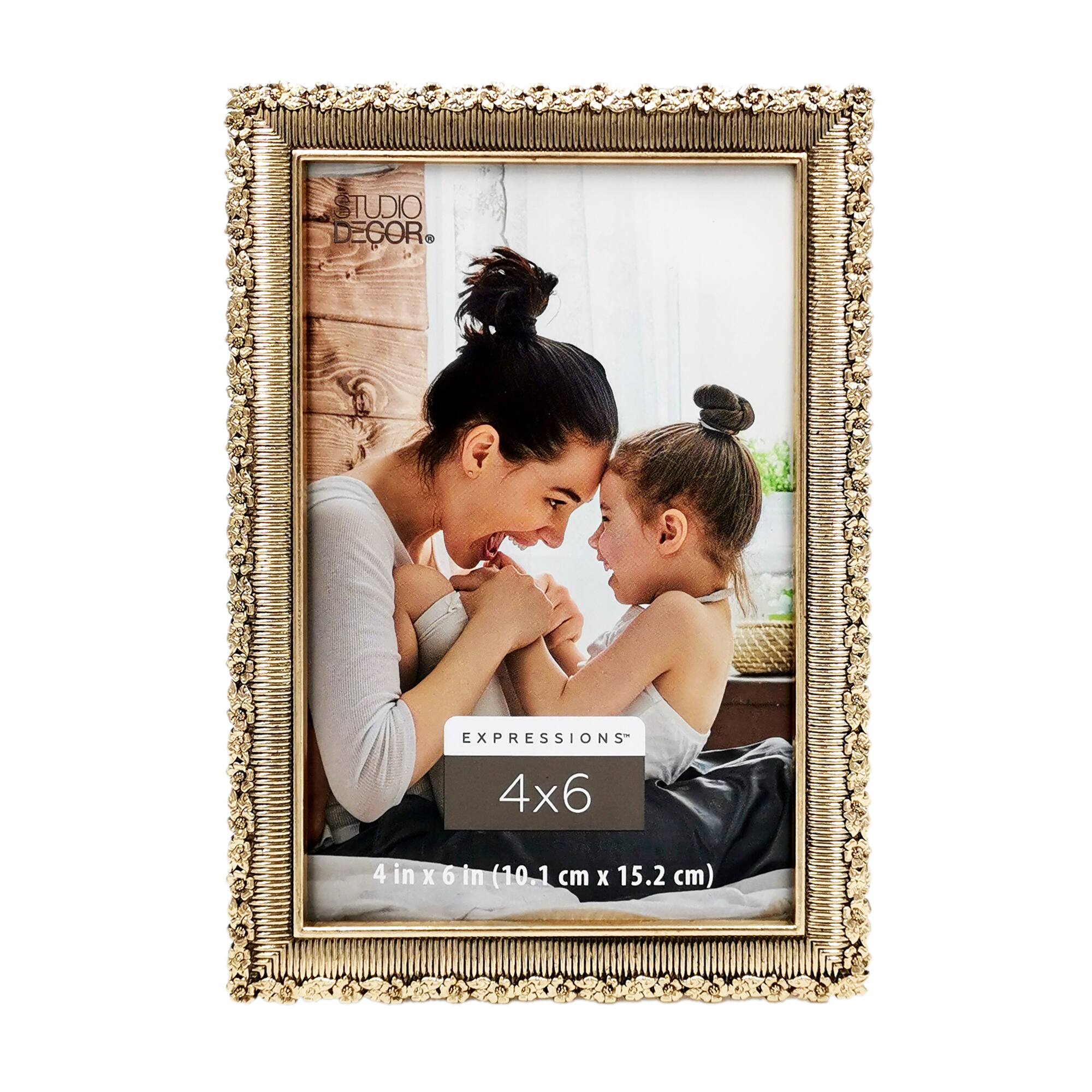 Expressions™ 4" x 6" Antique Gold Ornate Metal Tabletop Frame by Studio Décor®